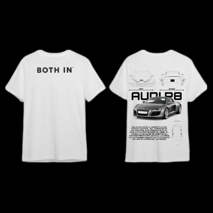 T-Shirt Audi R8 White