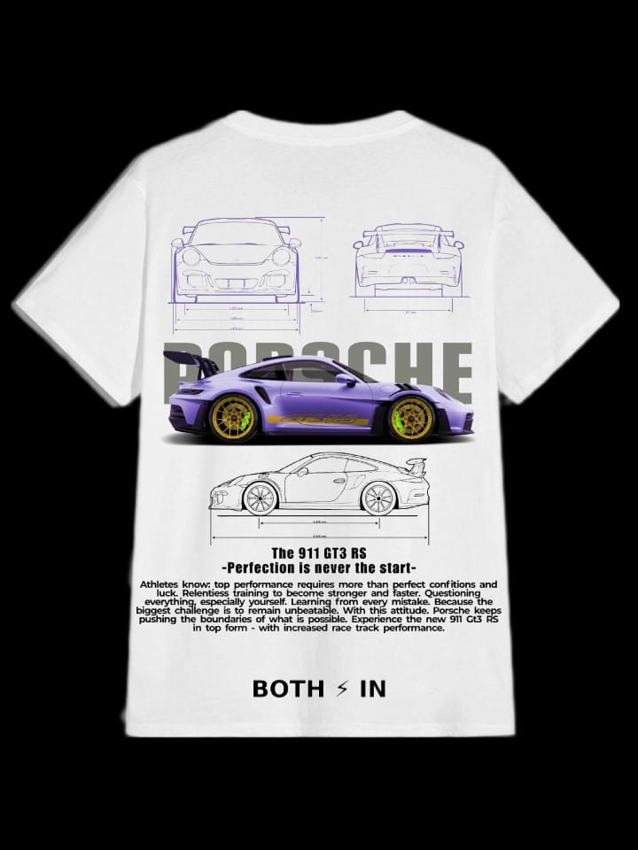 T-Shirt Porsche purple