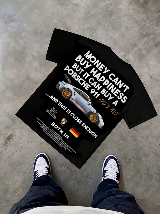 Money Cant Buy Happiness Porsche T-Shirt