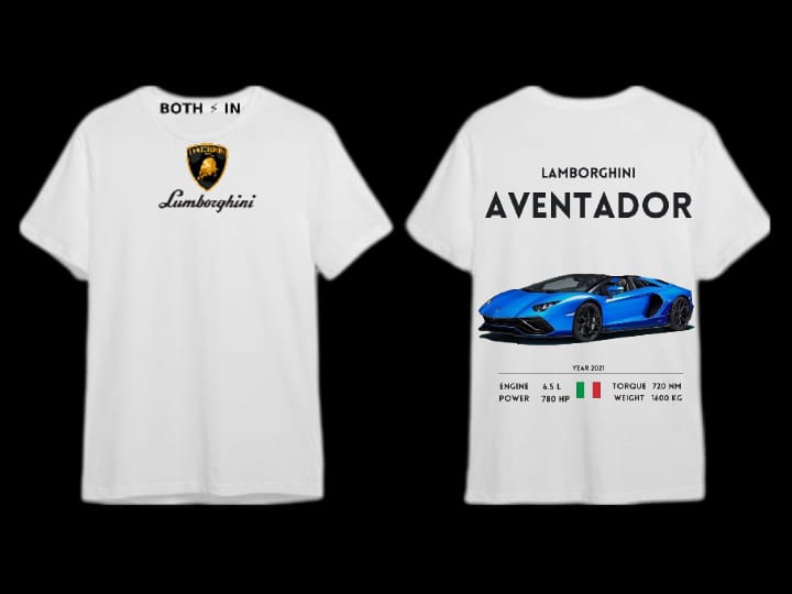T-Shirt Aventador blue